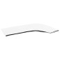 vidaXL Toldo Bimini de 4 arcos blanco 243x(230-244)x137 cm