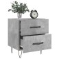vidaXL Mesita noche 2 uds madera ingeniería gris hormigón 40x35x47,5cm vidaXL Mesita noche 2 uds madera ingeniería gris hormigón 40x35x47,5cm