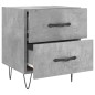 vidaXL Mesita noche 2 uds madera ingeniería gris hormigón 40x35x47,5cm vidaXL Mesita noche 2 uds madera ingeniería gris hormigón 40x35x47,5cm