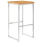 vidaXL Taburetes de bar 4 uds madera maciza acacia y acero inoxidable vidaXL Taburetes de bar 4 uds madera maciza acacia y acero inoxidable