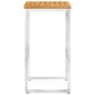 vidaXL Taburetes de bar 4 uds madera maciza acacia y acero inoxidable vidaXL Taburetes de bar 4 uds madera maciza acacia y acero inoxidable
