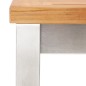 vidaXL Taburetes de bar 4 uds madera maciza acacia y acero inoxidable vidaXL Taburetes de bar 4 uds madera maciza acacia y acero inoxidable
