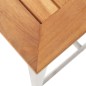 vidaXL Taburetes de bar 4 uds madera maciza acacia y acero inoxidable vidaXL Taburetes de bar 4 uds madera maciza acacia y acero inoxidable