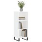 vidaXL Aparador de madera de ingeniería blanco 34,5x32,5x90 cm