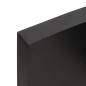 vidaXL Estante pared madera roble tratada marrón oscuro 220x30x(2-6)cm vidaXL Estante pared madera roble tratada marrón oscuro 220x30x(2-6)cm