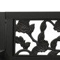 vidaXL Banco balancín de jardín 125 cm acero y plástico negro vidaXL Banco balancín de jardín 125 cm acero y plástico negro