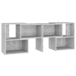 vidaXL Mueble de TV madera contrachapada gris hormigón 104x30x52 cm