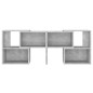 vidaXL Mueble de TV madera contrachapada gris hormigón 104x30x52 cm vidaXL Mueble de TV madera contrachapada gris hormigón 104x30x52 cm