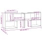vidaXL Mueble de TV madera contrachapada gris hormigón 104x30x52 cm vidaXL Mueble de TV madera contrachapada gris hormigón 104x30x52 cm
