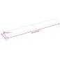 vidaXL Estante pared madera roble tratada marrón oscuro 220x30x(2-6)cm vidaXL Estante pared madera roble tratada marrón oscuro 220x30x(2-6)cm
