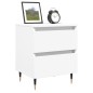 vidaXL Mesita de noche madera contrachapada blanco 40x35x50 cm vidaXL Mesita de noche madera contrachapada blanco 40x35x50 cm