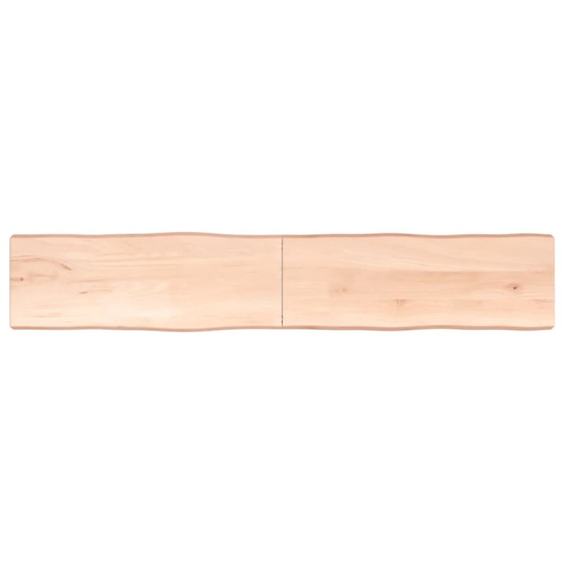 vidaXL Tablero de mesa madera maciza borde natural 220x40x(2-6) cm vidaXL Tablero de mesa madera maciza borde natural 220x40x(2-6) cm