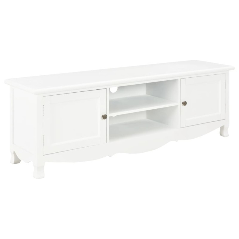vidaXL Mueble para TV de madera blanco 120x30x40 cm vidaXL Mueble para TV de madera blanco 120x30x40 cm