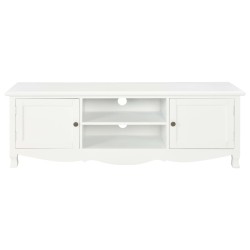 vidaXL Mueble para TV de madera blanco 120x30x40 cm