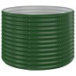 vidaXL Jardinera arriate acero recubrimiento polvo verde 100x100x68 cm vidaXL Jardinera arriate acero recubrimiento polvo verde 100x100x68 cm