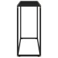 vidaXL Mesa consola vidrio templado negro 80x35x75 cm
