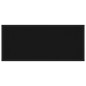 vidaXL Mesa consola vidrio templado negro 80x35x75 cm