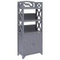vidaXL Mueble de baño madera de paulownia gris 46x24x116 cm vidaXL Mueble de baño madera de paulownia gris 46x24x116 cm