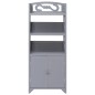 vidaXL Mueble de baño madera de paulownia gris 46x24x116 cm vidaXL Mueble de baño madera de paulownia gris 46x24x116 cm