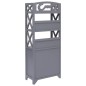 vidaXL Mueble de baño madera de paulownia gris 46x24x116 cm vidaXL Mueble de baño madera de paulownia gris 46x24x116 cm
