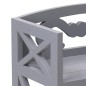 vidaXL Mueble de baño madera de paulownia gris 46x24x116 cm vidaXL Mueble de baño madera de paulownia gris 46x24x116 cm