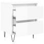 vidaXL Mesitas noche 2 uds madera ingeniería blanco brillo 40x35x50 cm vidaXL Mesitas noche 2 uds madera ingeniería blanco brillo 40x35x50 cm