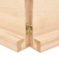 vidaXL Tablero de mesa madera maciza borde natural 220x40x(2-6) cm vidaXL Tablero de mesa madera maciza borde natural 220x40x(2-6) cm