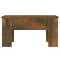 vidaXL Mesa de centro madera contrachapada roble ahumado 79x49x41 cm vidaXL Mesa de centro madera contrachapada roble ahumado 79x49x41 cm