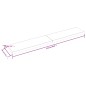 vidaXL Tablero de mesa madera maciza borde natural 220x40x(2-6) cm vidaXL Tablero de mesa madera maciza borde natural 220x40x(2-6) cm