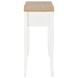 vidaXL Mesa consola tocador con 3 cajones blancos vidaXL Mesa consola tocador con 3 cajones blancos