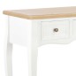 vidaXL Mesa consola tocador con 3 cajones blancos vidaXL Mesa consola tocador con 3 cajones blancos