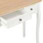 vidaXL Mesa consola tocador con 3 cajones blancos vidaXL Mesa consola tocador con 3 cajones blancos
