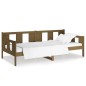vidaXL Sofá cama de madera maciza de pino marrón miel 90x190 cm vidaXL Sofá cama de madera maciza de pino marrón miel 90x190 cm