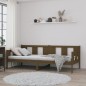 vidaXL Sofá cama de madera maciza de pino marrón miel 90x190 cm vidaXL Sofá cama de madera maciza de pino marrón miel 90x190 cm