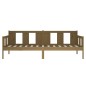 vidaXL Sofá cama de madera maciza de pino marrón miel 90x190 cm vidaXL Sofá cama de madera maciza de pino marrón miel 90x190 cm