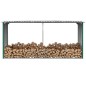 vidaXL Casetilla para leña acero galvanizado verde 30x92x153 cm vidaXL Casetilla para leña acero galvanizado verde 30x92x153 cm