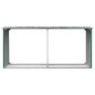 vidaXL Casetilla para leña acero galvanizado verde 30x92x153 cm vidaXL Casetilla para leña acero galvanizado verde 30x92x153 cm