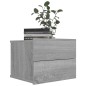 vidaXL Mesitas de noche 2 uds contrachapada gris Sonoma 40x30x30 cm vidaXL Mesitas de noche 2 uds contrachapada gris Sonoma 40x30x30 cm
