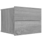 vidaXL Mesitas de noche 2 uds contrachapada gris Sonoma 40x30x30 cm vidaXL Mesitas de noche 2 uds contrachapada gris Sonoma 40x30x30 cm