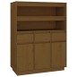 vidaXL Aparador alto madera maciza de pino marrón miel 89x40x116,5 cm vidaXL Aparador alto madera maciza de pino marrón miel 89x40x116,5 cm