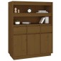 vidaXL Aparador alto madera maciza de pino marrón miel 89x40x116,5 cm vidaXL Aparador alto madera maciza de pino marrón miel 89x40x116,5 cm