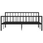 vidaXL Estructura de cama de metal negro 180x200 cm