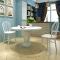 vidaXL Sillas de comedor 2 unidades madera maciza  de caucho blanca