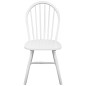 vidaXL Sillas de comedor 2 unidades madera maciza  de caucho blanca