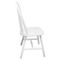 vidaXL Sillas de comedor 2 unidades madera maciza  de caucho blanca