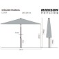 Madison Sombrilla Denia gris 200x200 cm Madison Sombrilla Denia gris 200x200 cm