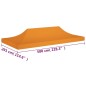 vidaXL Techo de carpa para celebraciones naranja 6x3 m 270 g/m² vidaXL Techo de carpa para celebraciones naranja 6x3 m 270 g/m²