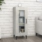 vidaXL Aparador de madera contrachapada gris hormigón 34,5x34x90 cm vidaXL Aparador de madera contrachapada gris hormigón 34,5x34x90 cm