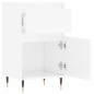 vidaXL Aparadores 2 uds madera de ingeniería blanco brillo 40x35x70 cm
