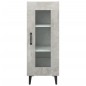 vidaXL Aparador de madera contrachapada gris hormigón 34,5x34x90 cm vidaXL Aparador de madera contrachapada gris hormigón 34,5x34x90 cm